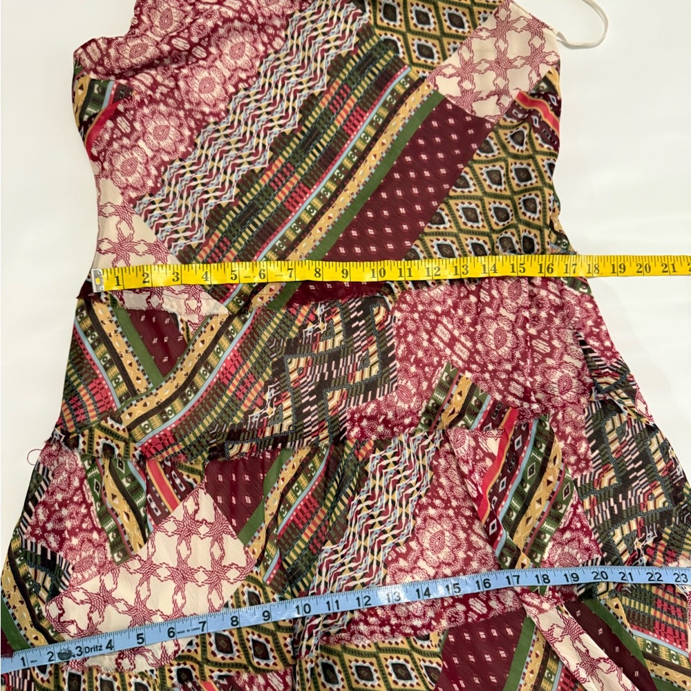 Jones Studio Sleeveless Pink Patchwork Boho Maxi Dress in size 8 - Picture 11 of 12